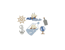 E662546 Set 7 troqueles THINLITS Ship in a bottle by My Life Handmade Sizzix - Ítem