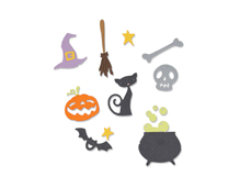 E662580 Set 11 troqueles THINLITS Halloween set by My Life Handmade Sizzix - Ítem