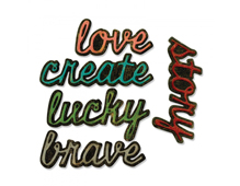 E662684 Set 10 troqueles THINLITS Cut words by Tim Holtz Sizzix - Ítem