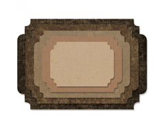 E662695 Set 5 troqueles FRAMELITS Stacked label by Tim Holtz Sizzix - Ítem