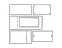 E662698 Set 6 troqueles THINLITS Ticket booth by Tim Holtz Sizzix - Ítem2
