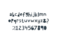 E662708 Troquel BIGZ XL Alphabet cutout lower by Tim Holtz Sizzix - Ítem