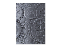 E662715 Placa de textura 3D TEXTURED IMPRESSIONS Gears by Tim Holtz Sizzix - Ítem
