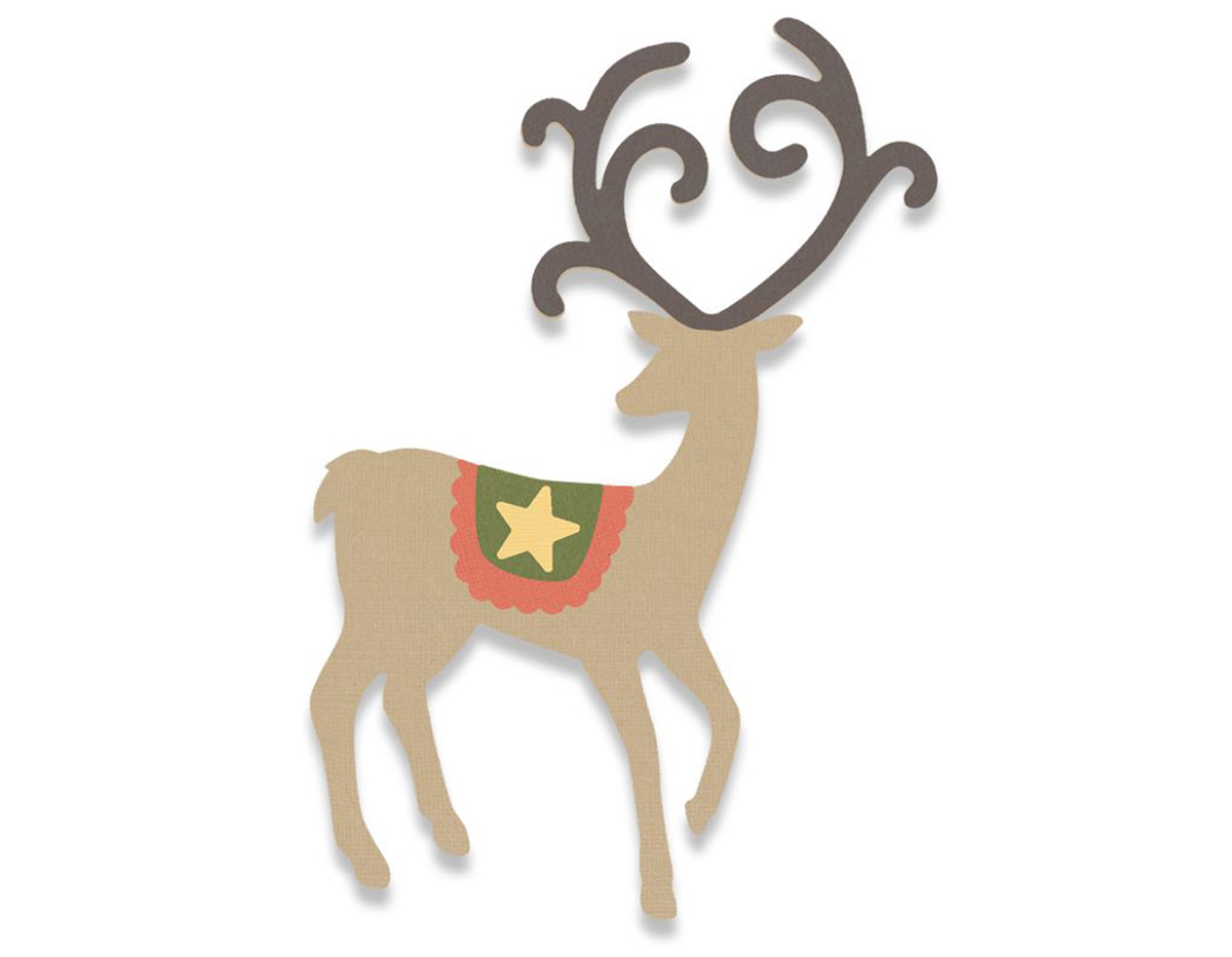 E662867 Matrice de decoupe BIGZ Graceful reindeer Sizzix