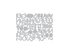 E663073 Set 76 troqueles THINLITS Alphanumeric cutout upper by Tim Holtz Sizzix - Ítem3