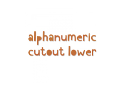 E663074 Set 102 troqueles THINLITS Alphanumeric cutout lower by Tim Holtz Sizzix - Ítem2
