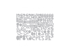 E663074 Set 102 troqueles THINLITS Alphanumeric cutout lower by Tim Holtz Sizzix - Ítem3