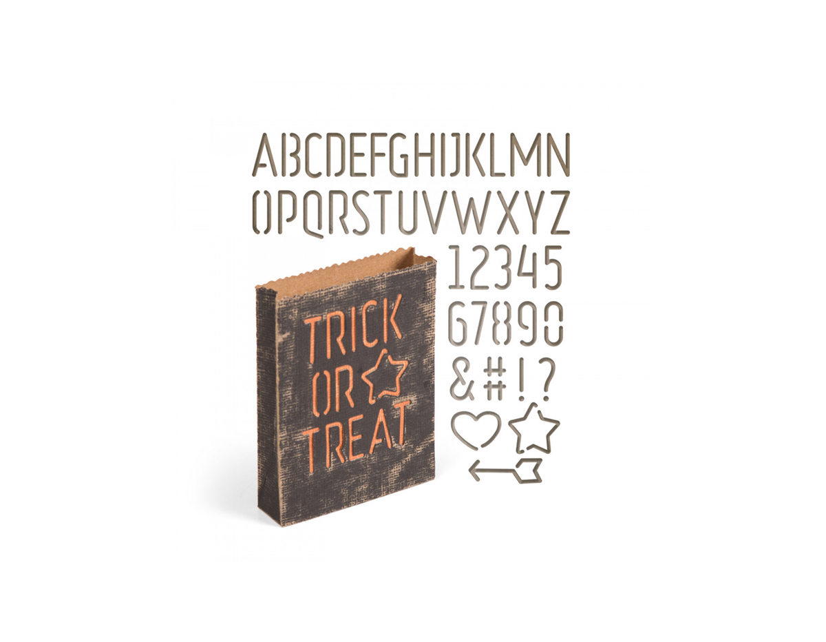 E663096 Set 44 troqueles THINLITS Treat bag by Tim Holtz Sizzix