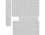 E663408 Set 4 troqueles THINLITS Doodle alphabet y numbers by Sophie Guilar Sizzix - Ítem1