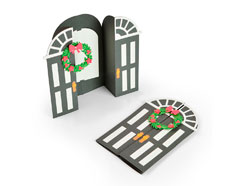 E663605 Set 12 troqueles THINLITS Card door fold-a-long by Jen Long Sizzix - Ítem