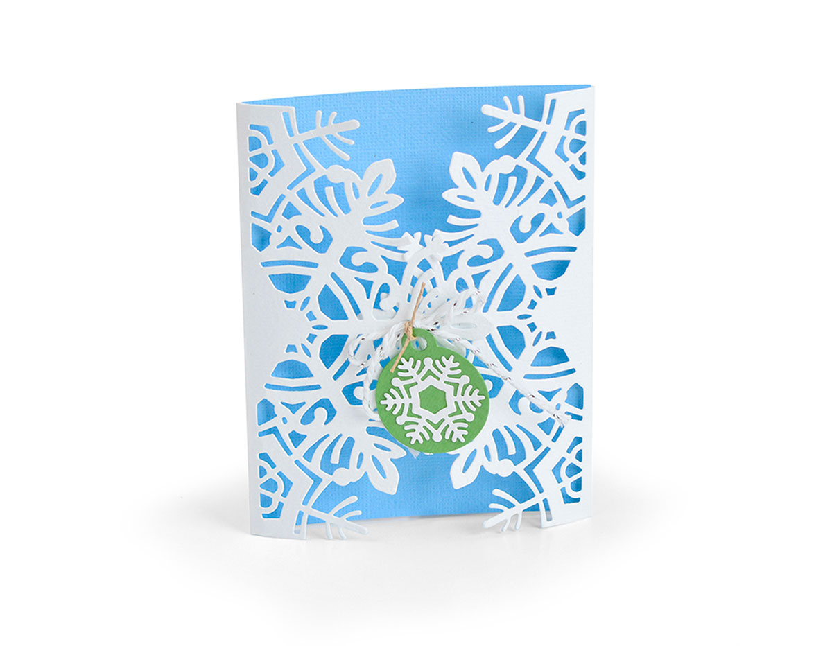 E663606 Set 4 troqueles THINLITS Card wrap snowflake by Jordan Caderao Sizzix