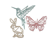 E664157 Set 3 troqueles THINLITS Geo springtime by Tim Holtz Sizzix - Ítem