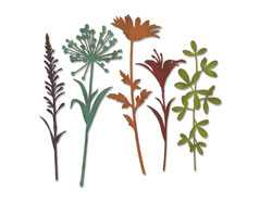 E664164 Set 5 troqueles THINLITS Wildflower stems 2 by Tim Holtz Sizzix - Ítem