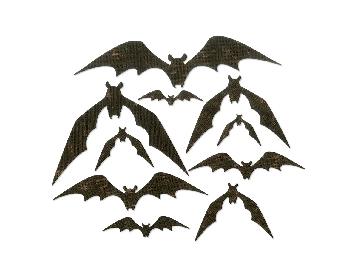 E664203 Set 10 troqueles THINLITS Bat crazy by Tim Holtz Sizzix