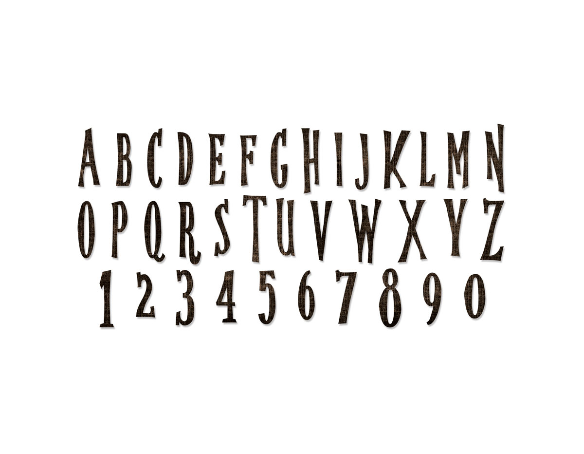E664218 Troquel BIGZ XL Alphabet handmade by Tim Holtz Sizzix