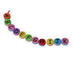 E7230 Perles en mousse EVA lettres multicolore 15x8mm 500u aprox et lacet 3m Innspiro - Article2