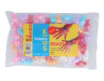 E7334 Perles en plastique en forme de bonbons multicolore opaque 22x11 5mm 60u aprox trou 4mm Innspiro - Article1