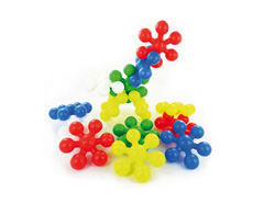 E7367 Perles en plastique fleurs geantes multicolore diam 64mm 90u aprox Innspiro - Article
