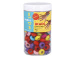 E7669 Perles en plastique toupies opaque multicolore 170u aprox trou 7mm Innspiro - Article1