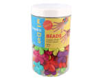 E7678 Perles en plastique fleurs grosses opaque multicolore 30mm 100u aprox trou 2mm Innspiro - Article1