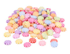 E7680 Perles en plastique fleurs opaque multicolore 2000u aprox trou 1 5mm Innspiro - Article