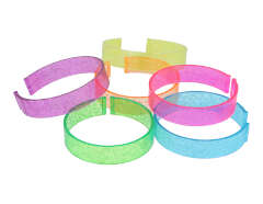 E7691 Bracelets plastique pailletes a customiser 6u Innspiro - Article