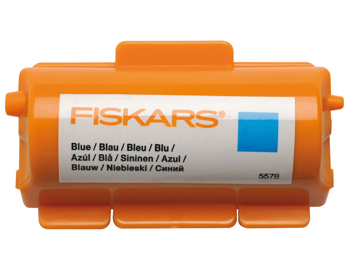 F5578 Encre pour rouleau tampons continus bleu Fiskars