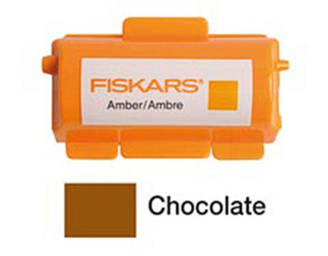 F5579 Tinta para rodillo tampones continuos chocolate Fiskars