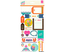 GRD-4633 GRAND BAZAAR -5X12 TITLE STICKERS Basic Grey - Article