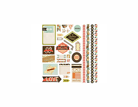 HIP-4104 HIPSTER - 12X12 ELEMENT STICKERS Basic Grey