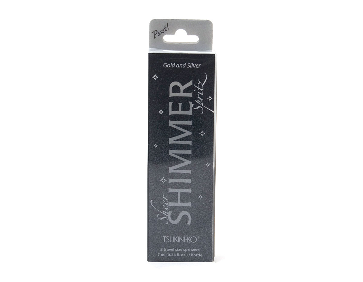 IA-SML-100 Set 2 sprays de tinta oro y plata efecto perlado Sheer Shimmer