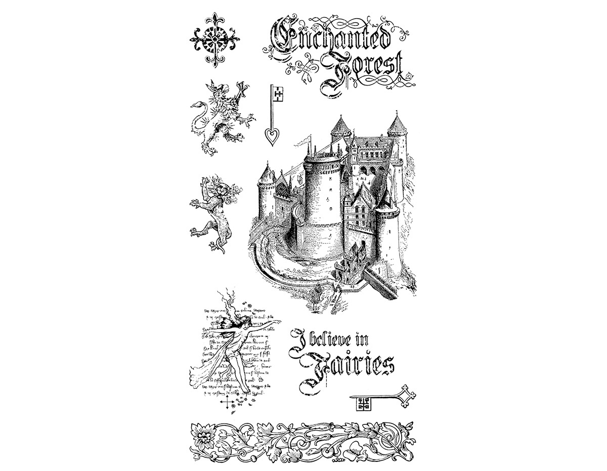 IC0356 Set 10 sellos de caucho n1 Graphic45