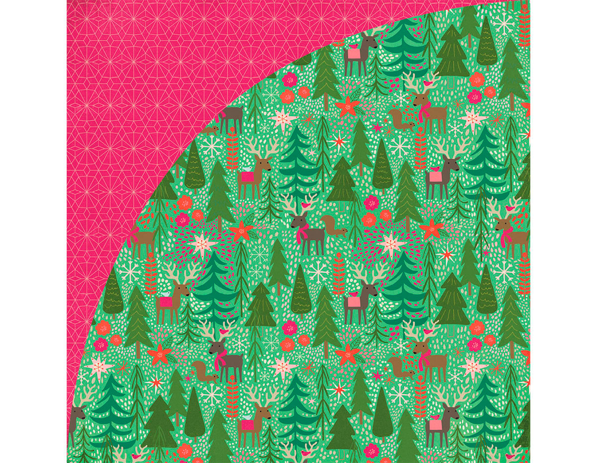 JBY-4931 Papel doble cara JUNIPER BERRY Reindeer Games Basic Grey