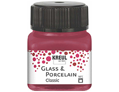 K16207 Peinture verre et porcelain GLASS PORCELAIN Classic Brillant grenat C Kreul - Article