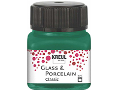 K16225 Pintura vidrio y porcelana GLASS PORCELAIN Classic brillante verde oscuro Kreul - Ítem