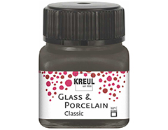 K16226 Peinture verre et porcelain GLASS PORCELAIN Classic Brillantmarron fonce C Kreul - Article