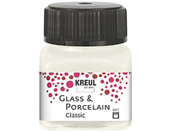 K16230 Pintura vidrio y porcelana GLASS PORCELAIN Classic brillante marfil Kreul - Ítem