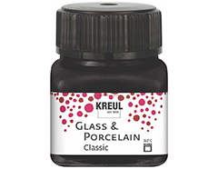 K16234 Pintura vidrio y porcelana GLASS PORCELAIN Classic brillante negro Kreul - Ítem