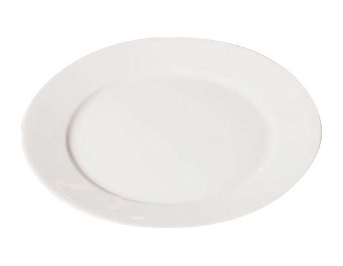 K16564 Plato porcelana blanco Hobby line