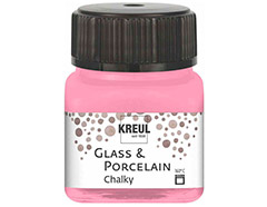 K16635 Peinture verre et porcelaine GLASS PORCELAIN Chalky mate Rose doux 20ml C Kreul - Article