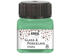 K16640 Peinture verre et porcelaine GLASS PORCELAIN Chalky mate Vert suave 20ml C Kreul - Article