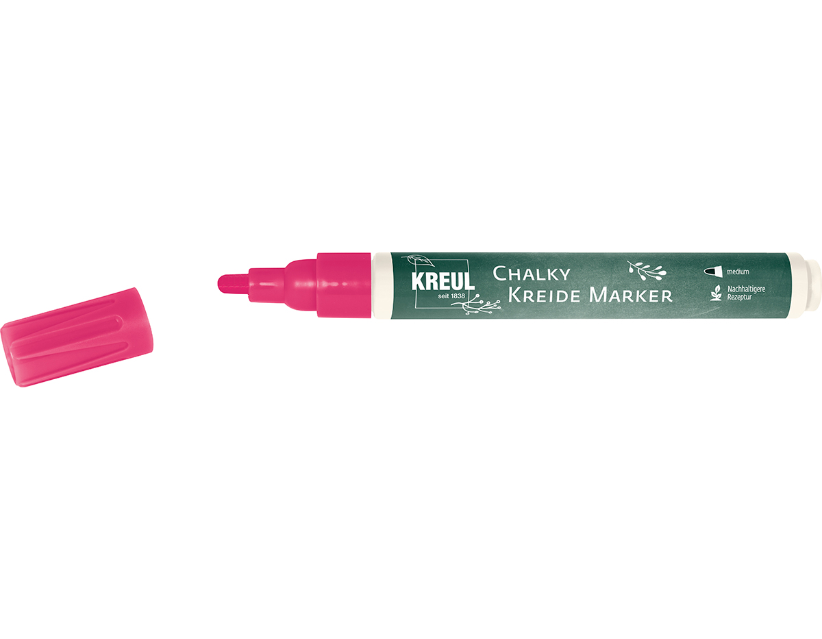 K22720 Rotulador tiza CHALKY CHALK rosa neon punta bala 2-3mm Kreul