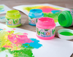 K2317 Set de 4 pots de peinture au doigt MUCKI couleur fluo de 150 ml C Kreul - Article4