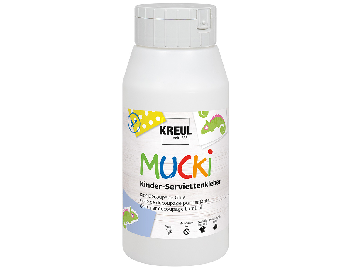 K24392 Colle a decouper MUCKI speciale Enfants 788gr - 750 ml C Kreul