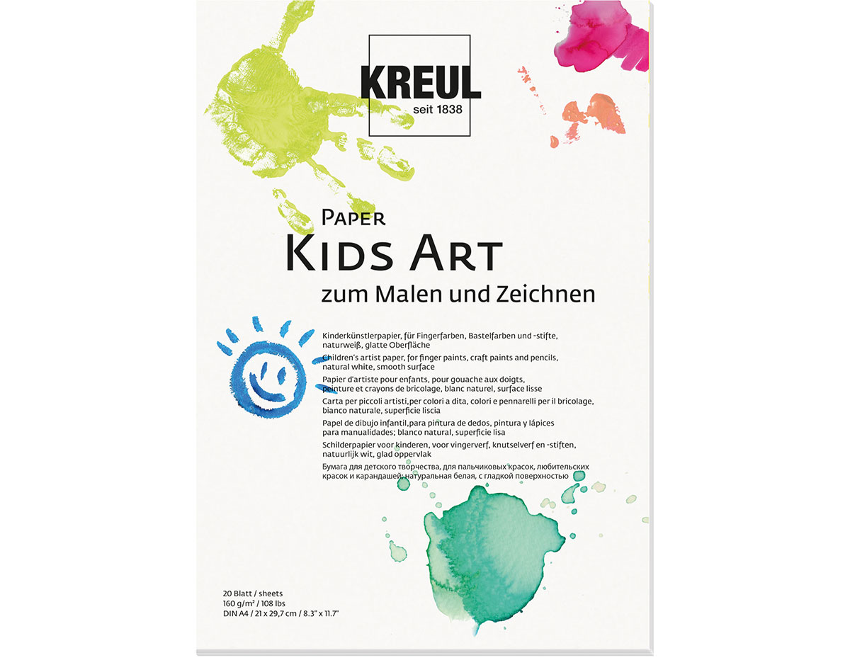 K27501 Papel de arte Kids Art para ninos KREUL DIN A4 20u Kreul