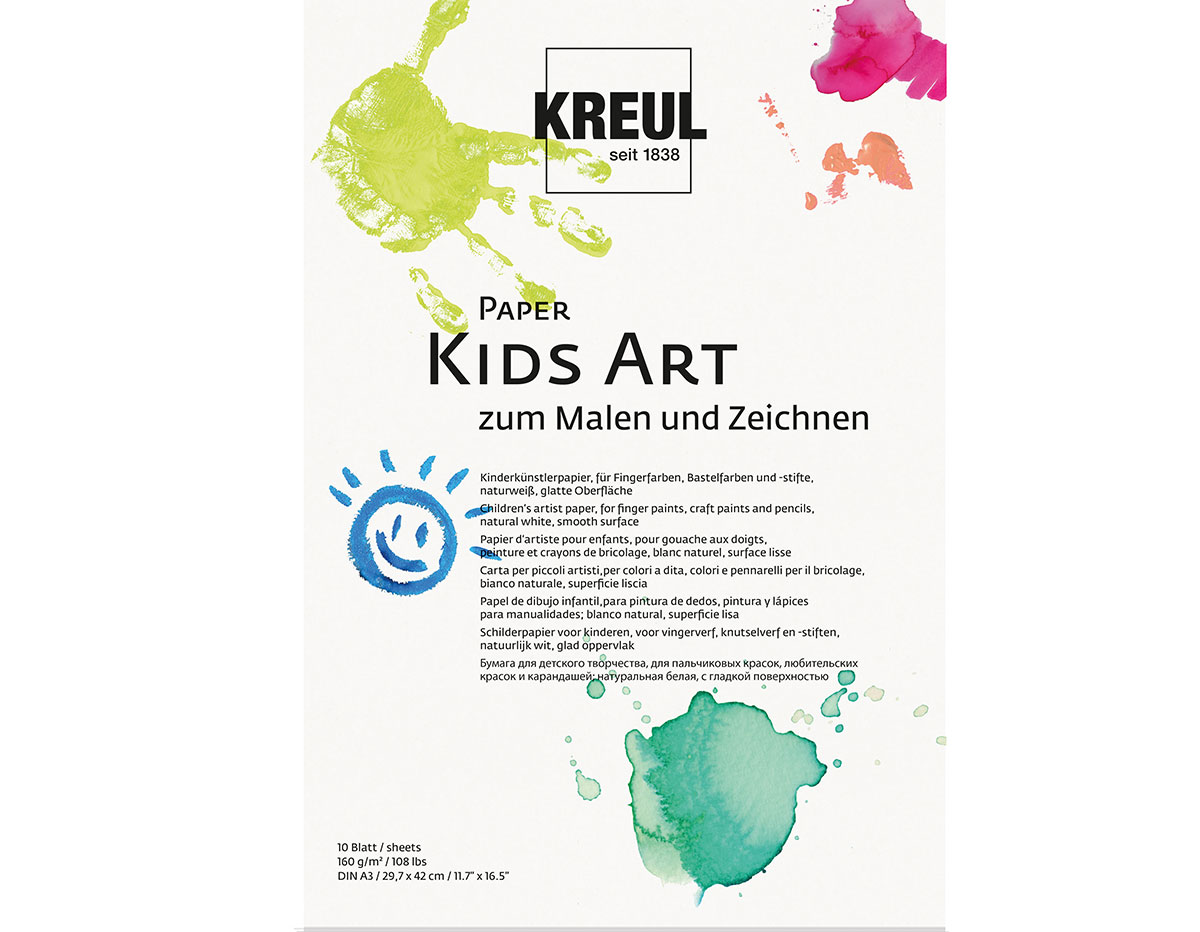 K27502 Papier art Kids Art pour enfants KREUL DIN A3 20u C Kreul