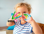 K28402 Peinture pour doigts pour textile jaune 250ml C Kreul - Article4