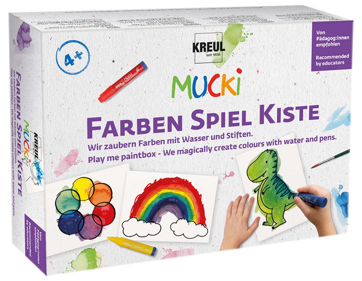 K29104 Kit pintura MUCKI Play me paintbox Creamos colores magicamente con agua 4 Kreul