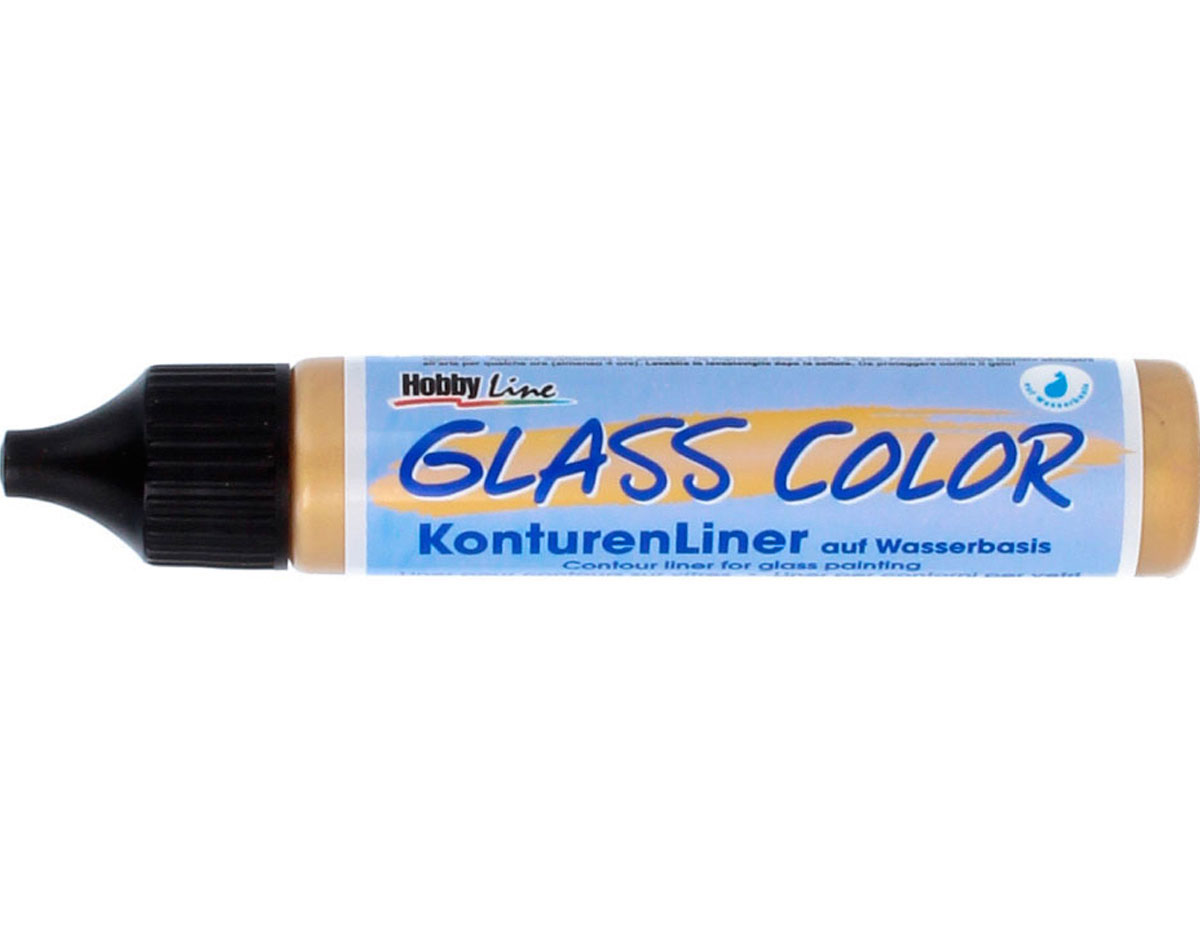 K42451 Contorneador pintura vidrio transparente GLASS COLOR oro Kreul