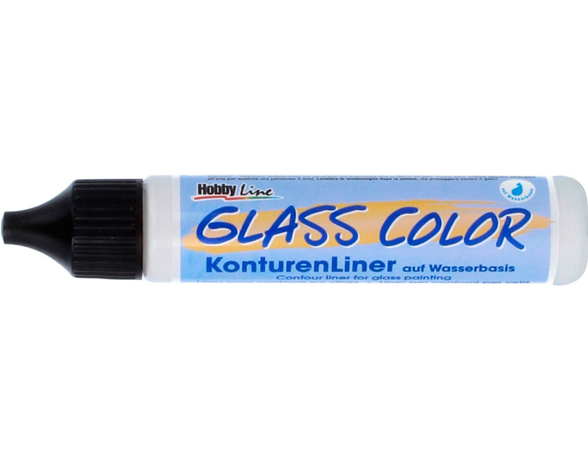 K42454 Pintura vidrio transparente para contornos GLASS COLOR blanco Kreul